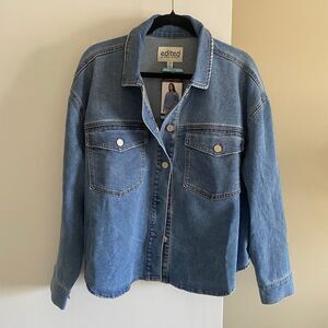 Edited by Remi Bader Women's Denim Top Authentic Light Jean Jacket Large NWT